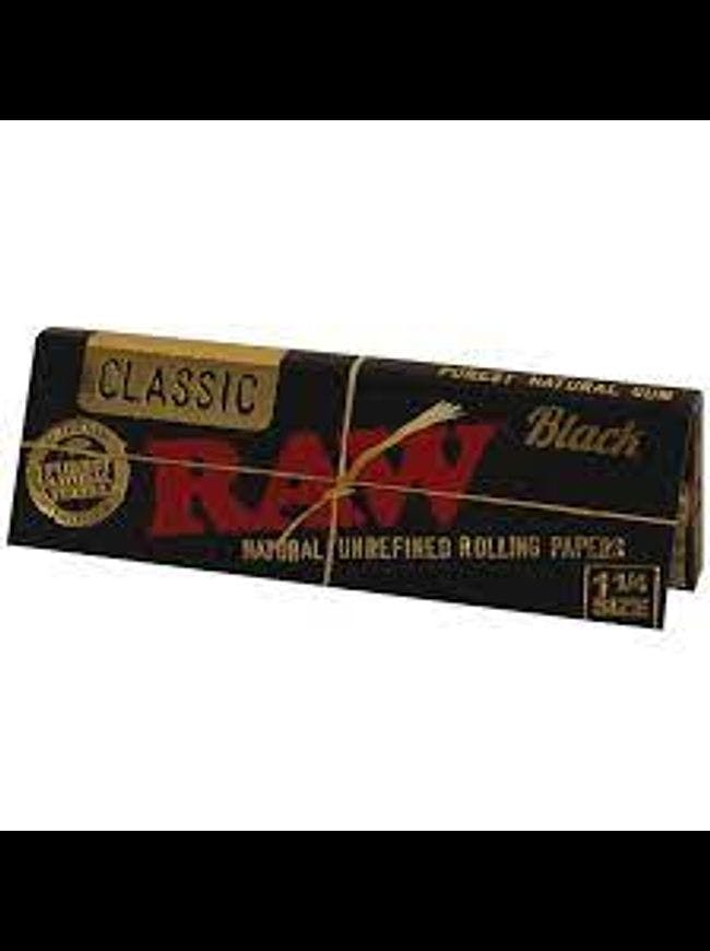 Raw 1 1/4 Papers Black