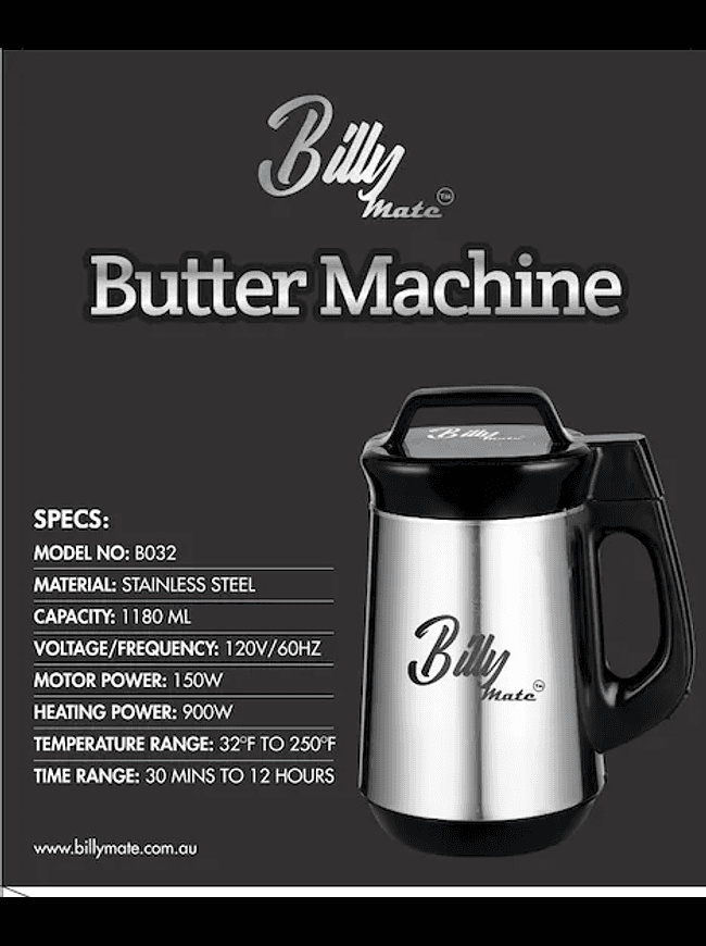 Billy Mate Butter Machine