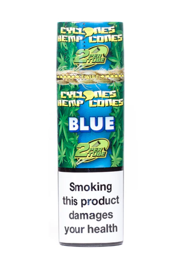 Cyclones Hemp Cones - Blue